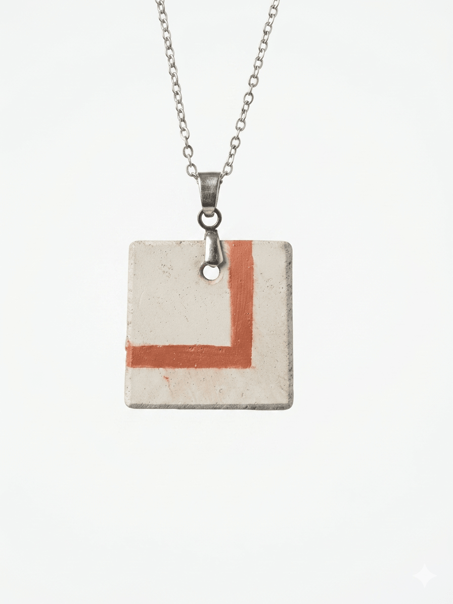 Betonschmuck Anhänger "Kubici Copper" - Betoniqua-Betonschmuck Store
