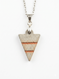 Betonschmuck Anhänger "Tricon Copper" - Betoniqua-Betonschmuck Store